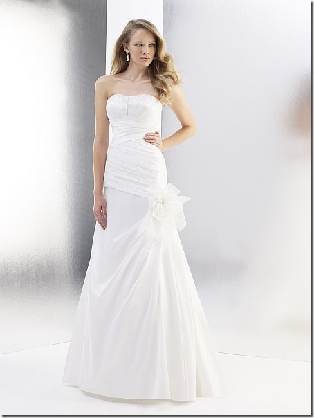 Wedding gown embroidered flowers seed beads