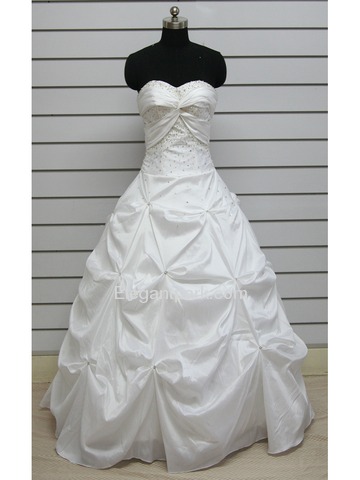 Ball Gown Ruched Sweetheart Floor Length Beading Taffeta Mardi Gras Dress (PR0052)