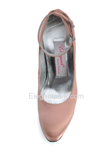 Elegantpark Cameo Brown Almond Toe Stiletto Heel Platform Evening Party Shoes (EP41005-PF)