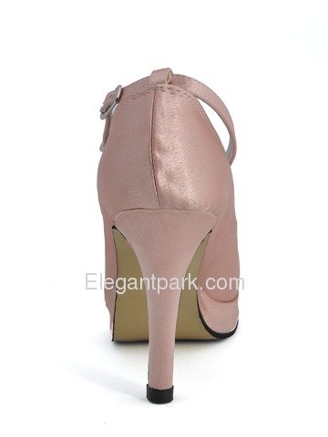 Elegantpark Cameo Brown Almond Toe Stiletto Heel Platform Evening Party Shoes (EP41005-PF)