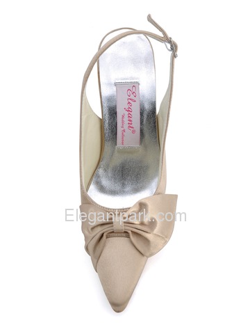 Elegantpark Modern Stiletto Heel Satin Bridal Wedding Party Shoes (EL-045)