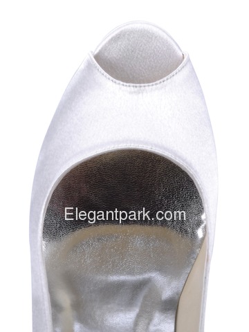 Elegantpark Pretty Satin Peep Toe Stiletto Heel Bridal Shoes (EP11005)