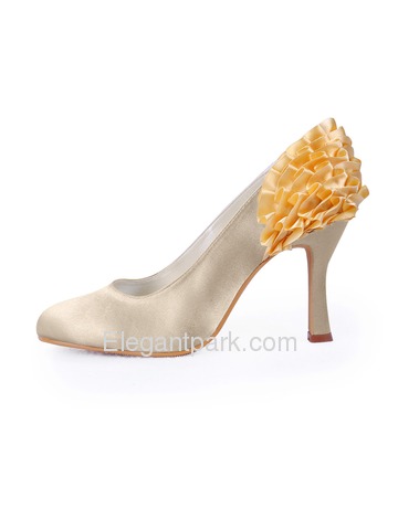Elegantpark Pretty Satin Pointy Toes Stiletto Heel Party Shoes (EP11006)