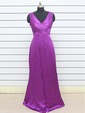 Tank Top Criss-Cross Waist Elastic Woven Satin Bridesmaid Dress (6550)