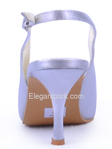 Elegantpark Pretty Satin Stiletto Heel Rhinestones Slingback Wedding/Evening Shoes (A2067)