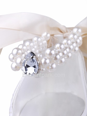 Elegant Peep Toe Stiletto Heel Bowknot Satin Bridal Evening Party Shoes (A3202)