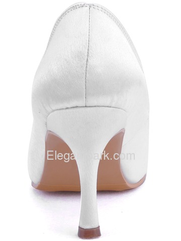 Elegantpark Ivory Peep Toe Stiletto Heel Satin Wedding Eveing Party Shoes (EL-1092)