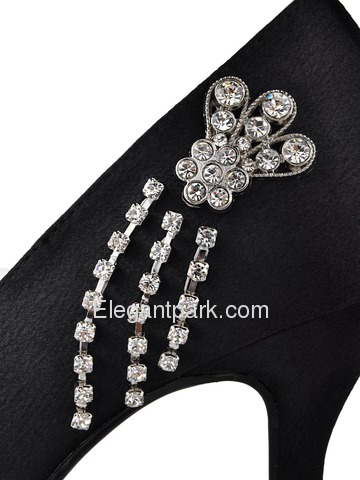 Elegantpark Gorgeous Satin Pumps Stiletto Heel Bridal Shoes (EP11008)