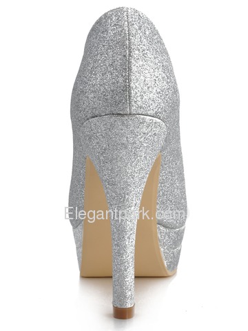 Elegantpark White Almond Toe Stiletto Heel Platform Wedding Party Shoes (EP11128-2PF)