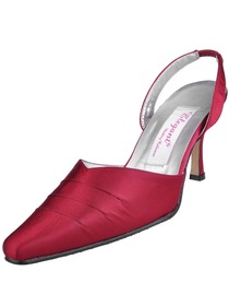 Elegantpark Slim Satin Pointy Toes Stiletto Heel Evening Shoes
