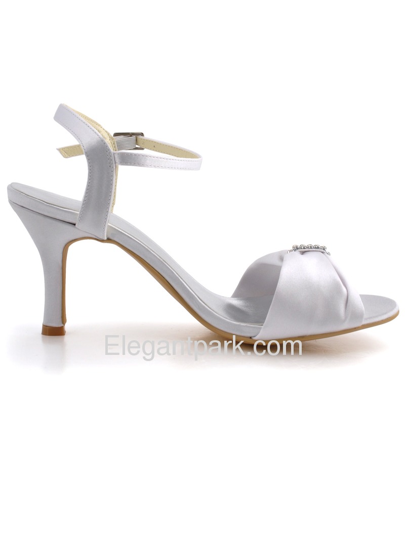 white slingback heels open toe