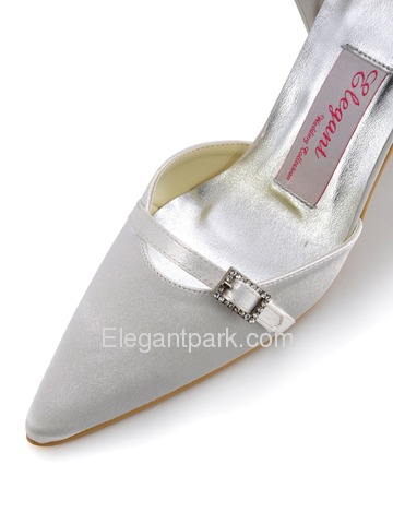 Elegantpark Modern Satin Pointy Toes Stiletto Heel Evening Shoes (MC-020)