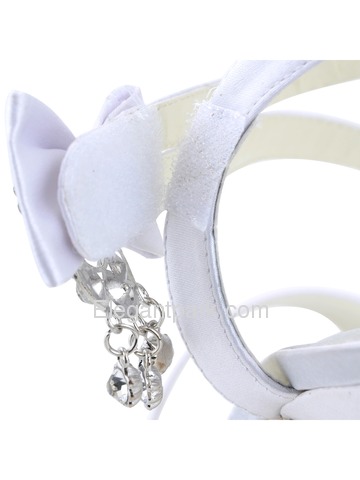 Elegantpark 2014 Women New Open Toe High Heel Slingback Platform Rhinestones Satin Wedding Sandals (SP1407P)