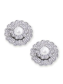 EletantPark Silver Gold Women Wedding Dress Accessories Flower Pearl Decoration Shoe Clips 2 Pcs