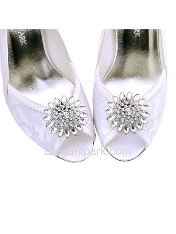 EletantPark Silver Gold Women Wedding Dress Accessories Sunflower Rhinestones Hat Shoe Clips 2 Pcs