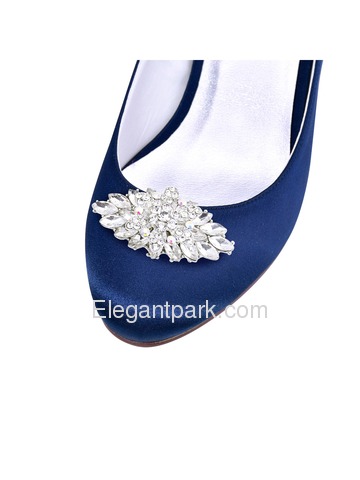 EletantPark Silver Gold Women Wedding Dress Accessories Gift Rhinestones Hat Shoe Clips 2 Pcs