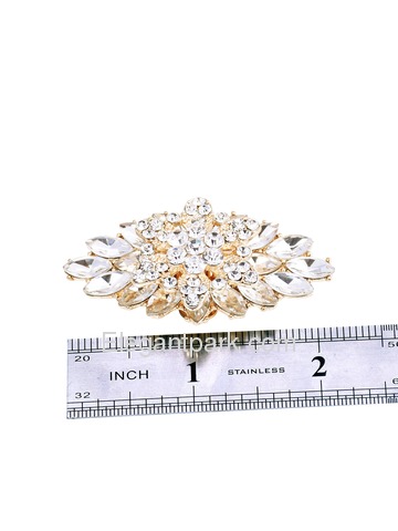 EletantPark Silver Gold Women Wedding Dress Accessories Gift Rhinestones Hat Shoe Clips 2 Pcs