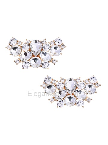 EletantPark Silver Women Wedding Dress Accessories Gift Butterfly Design Decoration Shoe Clips 2 Pcs