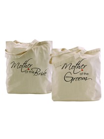 ElegantPark Mother of the bride groom Tote Bag Natural Canvas 100% Cotton