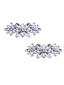 EletantPark Silver Women Wedding Dress Accessories Gift Shoe Clips 2 Pcs