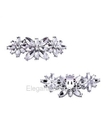 EletantPark Silver Women Wedding Dress Accessories Gift Shoe Clips 2 Pcs