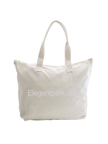 ElegantPark Bride's Entourage Wedding Canvas Tote Bag Travel Zip Interior Pocket 100% Cotton 1 Pack