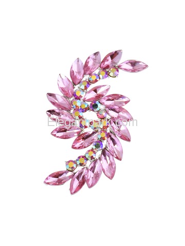 BP1707 Crystals Brooch Pin Women Fashion Jewelry S Type