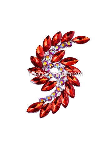 BP1707 Crystals Brooch Pin Women Fashion Jewelry S Type