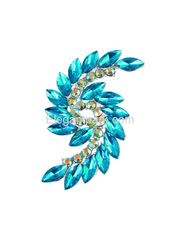 BP1707 Crystals Brooch Pin Women Fashion Jewelry S Type