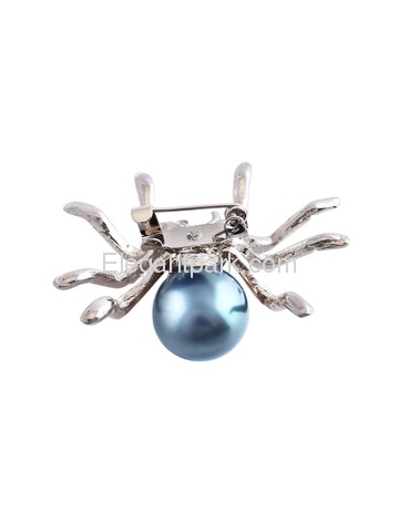 BP1710 Women Fashion Jewelry Spider Pearls Gift Dress Brooch Pins