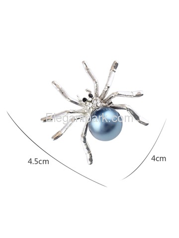 BP1710 Women Fashion Jewelry Spider Pearls Gift Dress Brooch Pins