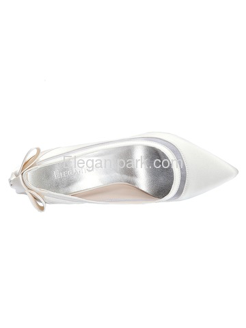 HC1806 Women Strappy Pointed Toe High Heel Pumps Satin Evening Wedding Party Shoes (HC1806)