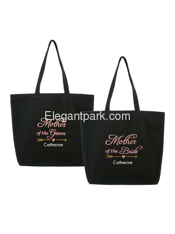 PERSONALIZED Pink Embroidered Mother of the Bride/Groom Tote Wedding Bachelorette Party Gift Monogra