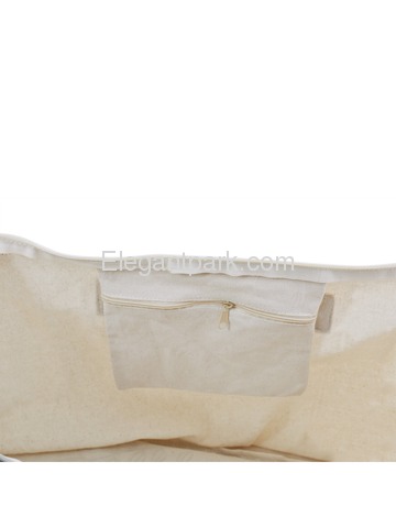 ElegantPark Loop Mother of the Bride/Groom Tote Bag Wedding Bridal Shower Gifts Zip 100% Cotton 2 Pc