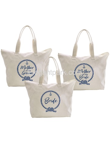 ElegantPark Loop Bride+Mother of the (Bride+Groom) Tote Bag Set Women's Wedding Bridal Shower Gifts