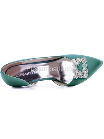 ElegantPark Silver Pink Rhinestones Shoe Clips Square Buckle Design Wedding Party Accessories 2 Pcs