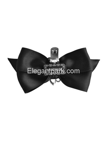 ElegantPark 2 Pairs CQ Women Wedding Accessories Bow satin with Rhinestones Crystal Shoe Clips