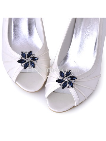 ElegantPark 2 Pairs Combination Women Wedding Accessories CQ+AJ Navy Blue Shoes clips