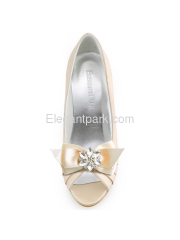 ElegantPark 2 Pairs Combination Women Wedding Accessories CQ Ivory+AJ Champagne Shoes clips