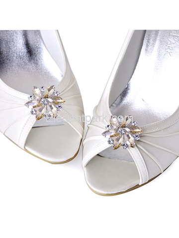 ElegantPark 2 Pairs Combination Women Wedding Accessories CQ Ivory+AJ Champagne Shoes clips