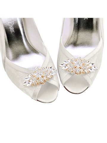 ElegantPark 2 Pairs Combination Women Wedding Accessories DH Sliver+BD Gold Shoes clips