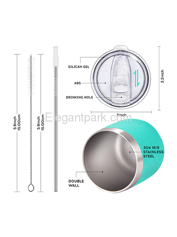 Teacher Apple Stainless Steel Wine Tumbler with Lid Vacuum Insulated Spill Proof Travel Friendly Cup