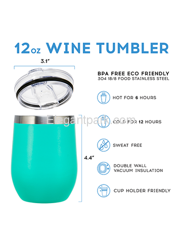 Mom Remeber Stainless Steel Wine Tumbler with Lid Vacuum Insulated Spill Proof Travel Friendly Cup