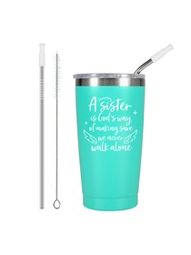 Sister walk alone Tumbler with Lid and Vacuum Insulated Double Wall Travel Coffee Tumbler