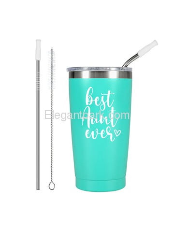 The best Aunt Stainless Tumbler with Lid and Vacuum Insulated Double Wall Travel Coffee Tumbler