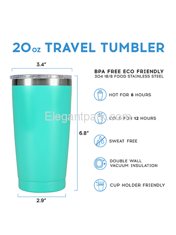 Best mon Stainless Tumbler with Lid and Vacuum Insulated Double Wall Travel Coffee Tumbler