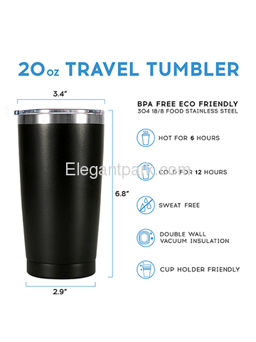 Best Uncle Stainless Tumbler with Lid and Vacuum Insulated Double Wall Travel Coffee Tumbler