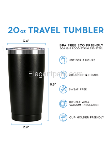Best Dad Stainless Tumbler with Lid and Vacuum Insulated Double Wall Travel Coffee Tumbler