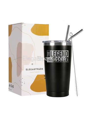 Retirement Gifts Tumbler Stainless Steel the legend has retired Insulated Coffee Tumbler Navy blue