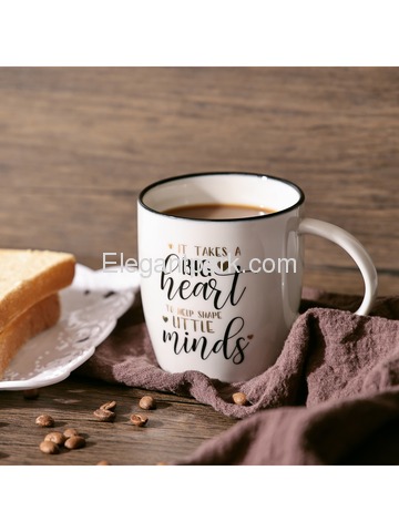 ELEGANTPARK Teacher Mug Ceramic Coffee Mug Inspirational Teacher Mug 13 oz